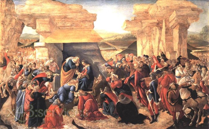 Sandro Botticelli - Anbetung der Koenige - Adoration of the Magi